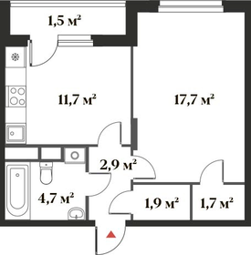 42,1 м², 1-комнатная квартира 11 324 883 ₽ - изображение 18