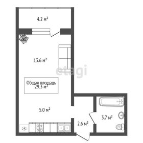 Квартира 29,3 м², студия - изображение 1