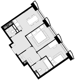 Квартира 47,7 м², 2-комнатная - изображение 1