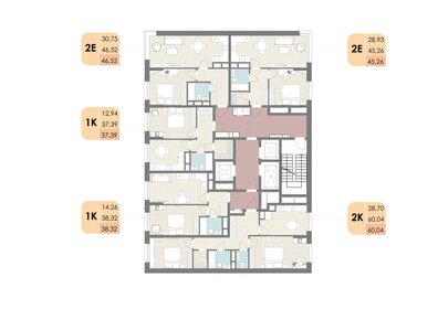 36,8 м², 1-комнатная квартира 8 176 260 ₽ - изображение 30