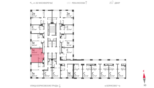 43,3 м², 2-комнатная квартира 12 000 000 ₽ - изображение 81