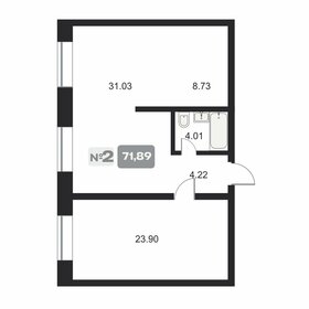 Квартира 71,9 м², 2-комнатные - изображение 1