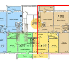 Квартира 64,7 м², 2-комнатная - изображение 5
