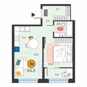 12,9 м², 1-комнатная квартира 1 750 000 ₽ - изображение 73