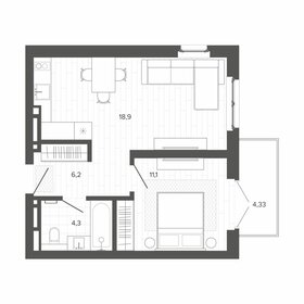 29,4 м², квартира-студия 3 645 600 ₽ - изображение 90