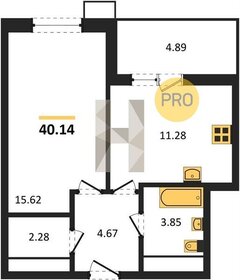 Квартира 40,1 м², 1-комнатная - изображение 1