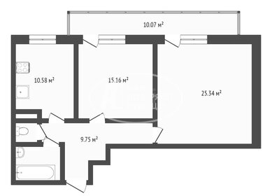 Квартира 58,9 м², 2-комнатная - изображение 5