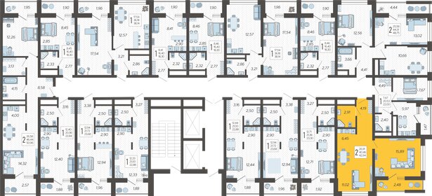 39,6 м², 2-комнатная квартира 11 000 000 ₽ - изображение 126