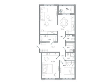 91,6 м², 3-комнатная квартира 14 014 800 ₽ - изображение 34