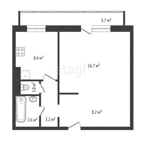 44,6 м², 1-комнатная квартира 5 999 000 ₽ - изображение 1