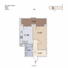 Квартира 37,9 м², 1-комнатная - изображение 1