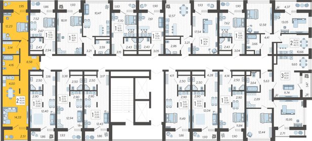 51,1 м², 2-комнатная квартира 18 367 790 ₽ - изображение 12