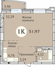 51,6 м², 1-комнатная квартира 8 800 000 ₽ - изображение 71