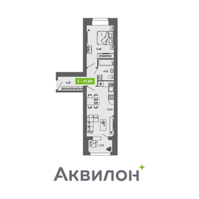 41,7 м², 1-комнатная квартира 4 700 000 ₽ - изображение 35