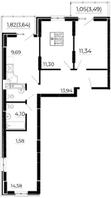 74 м², 3-комнатная квартира 10 500 000 ₽ - изображение 32