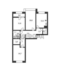 Квартира 83,5 м², 3-комнатная - изображение 1