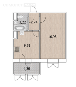 36,4 м², 1-комнатная квартира 3 880 000 ₽ - изображение 75