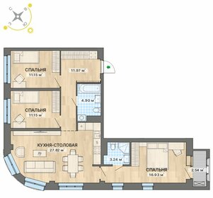 115,2 м², 3-комнатная квартира 15 000 000 ₽ - изображение 68