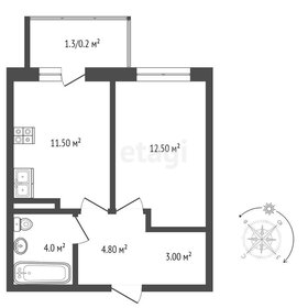 Квартира 37,2 м², 1-комнатная - изображение 4