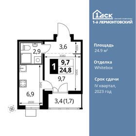 Квартира 24,9 м², студия - изображение 1