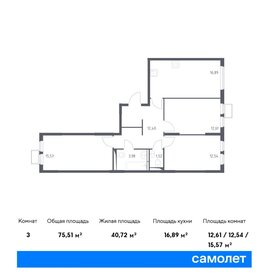 72 м², 3-комнатная квартира 13 700 000 ₽ - изображение 66