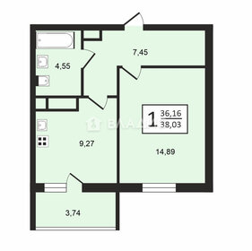 21 м², квартира-студия 3 700 000 ₽ - изображение 84