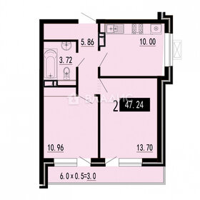 Квартира 47,2 м², 2-комнатная - изображение 2