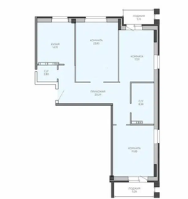 Квартира 116 м², 3-комнатная - изображение 1