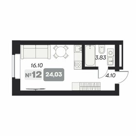 28 м², квартира-студия 5 000 000 ₽ - изображение 49