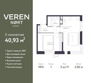 40,9 м², 2-комнатная квартира 5 959 695 ₽ - изображение 6