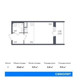 22,6 м², квартира-студия 6 201 276 ₽ - изображение 38