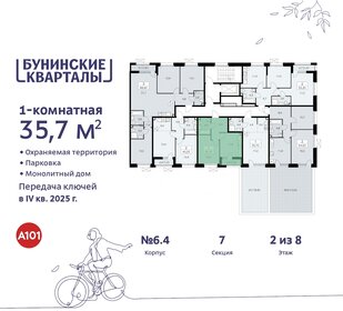 36,3 м², 1-комнатная квартира 9 397 380 ₽ - изображение 29