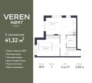 41,5 м², 2-комнатная квартира 6 287 110 ₽ - изображение 17