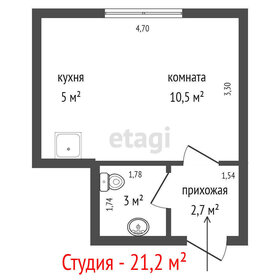 Квартира 21,2 м², студия - изображение 1