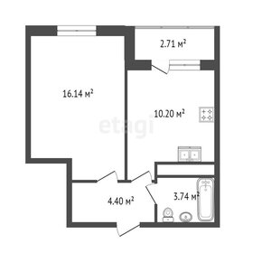 Квартира 33,6 м², 1-комнатная - изображение 4