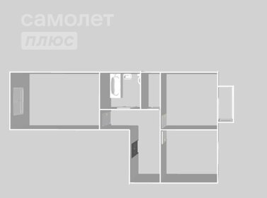 Квартира 58,6 м², 2-комнатная - изображение 1