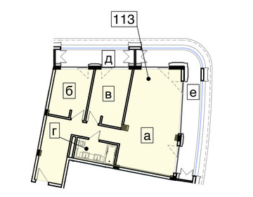 Квартира 98,3 м², 3-комнатные - изображение 1