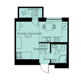 42,9 м², квартира-студия 2 600 000 ₽ - изображение 44