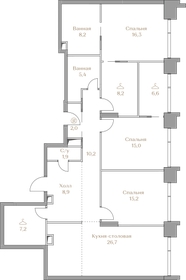 120 м², 4-комнатная квартира 92 000 000 ₽ - изображение 93