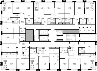 106,4 м², 4-комнатные апартаменты 49 804 620 ₽ - изображение 89