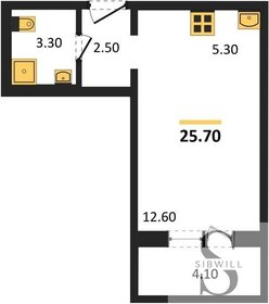 26 м², квартира-студия 3 150 000 ₽ - изображение 6