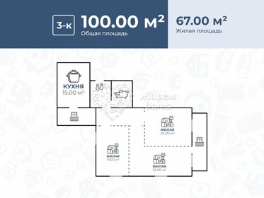 Квартира 108 м², 3-комнатная - изображение 1