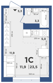 31 м², квартира-студия 2 600 000 ₽ - изображение 59