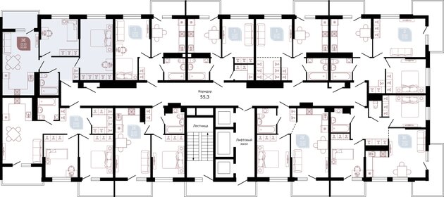 61,6 м², 2-комнатная квартира 8 328 320 ₽ - изображение 11