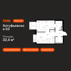 Квартира 32,4 м², 1-комнатная - изображение 1