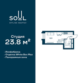 31 м², квартира-студия 13 998 600 ₽ - изображение 53