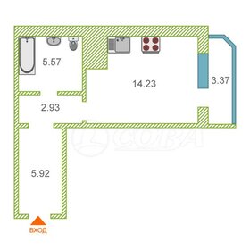 Квартира 30 м², студия - изображение 1