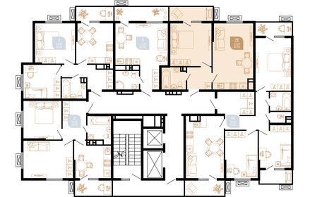 46,4 м², 1-комнатная квартира 6 900 000 ₽ - изображение 46