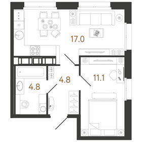 37,7 м², 1-комнатная квартира 14 574 767 ₽ - изображение 60