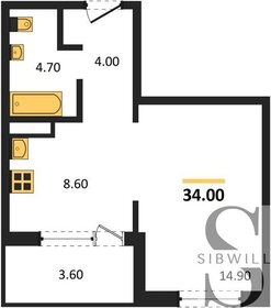 34 м², 1-комнатная квартира 4 320 000 ₽ - изображение 64